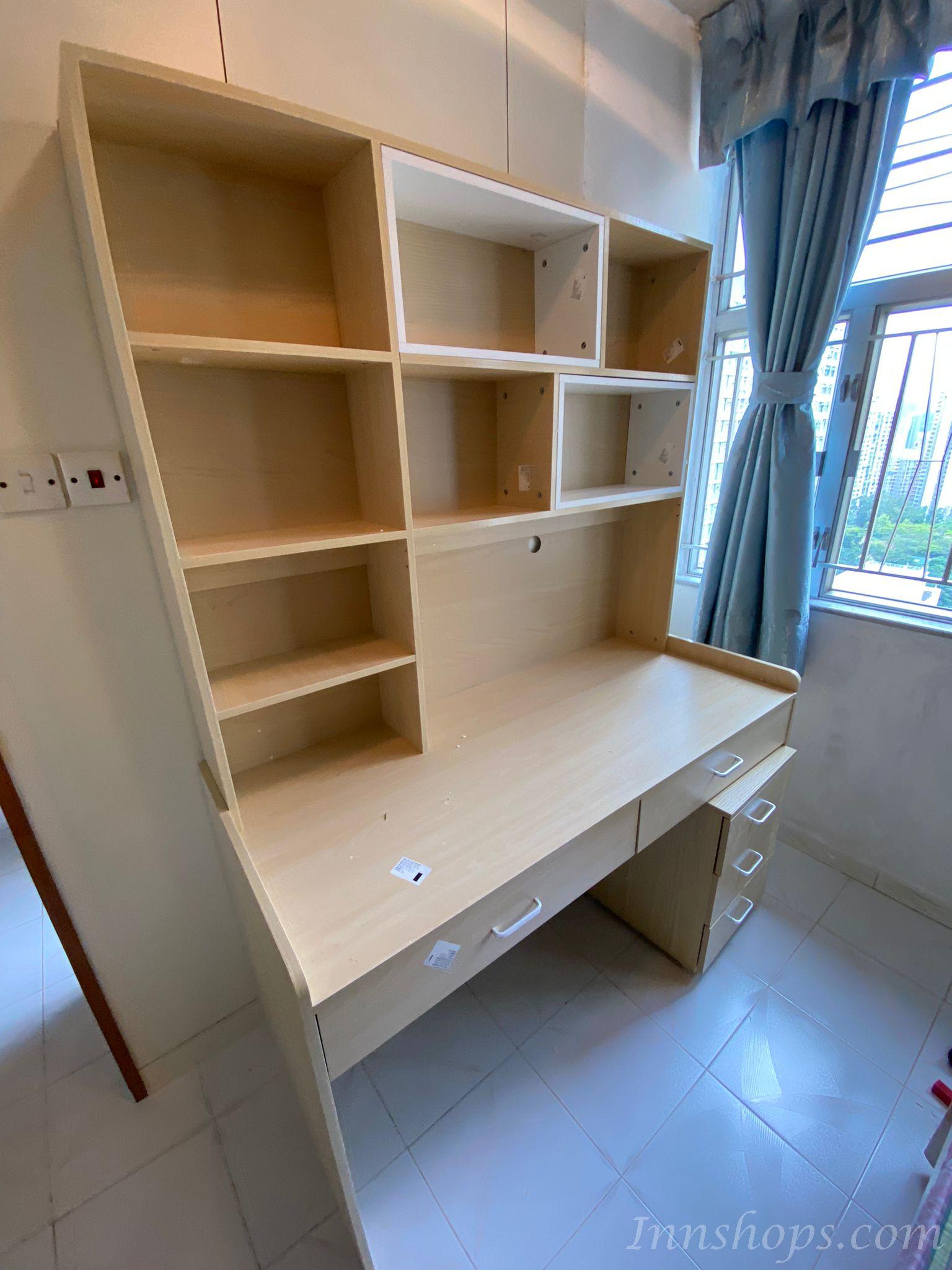 時尚系列 書檯書櫃系列組合 120cm/140cm/160cm/180cm (IS4508)