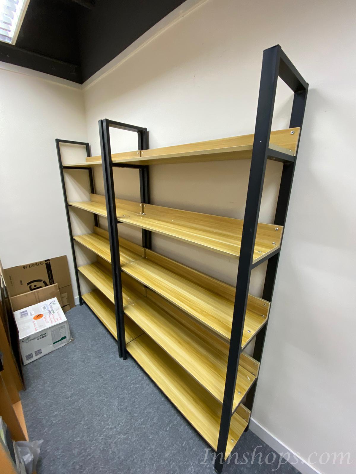 陳列品一個$499，全白色，W80*D30*H106CM書架 置物架 展示陳列架 屏風*可訂造呎吋 60cm/80cm/100/120cm (IS5457)