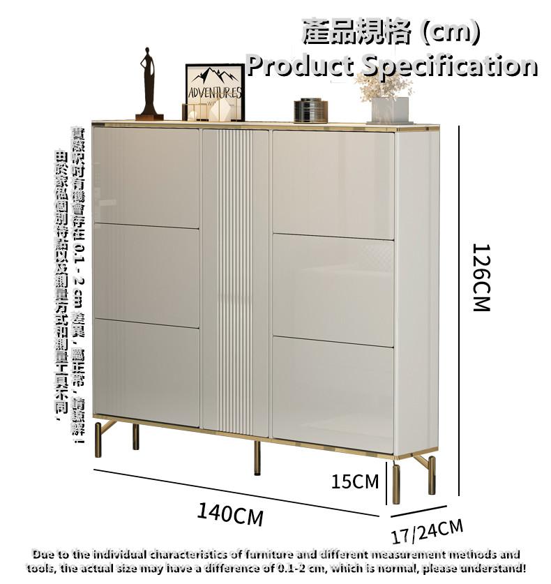 意式氣派系列 岩板頂板超薄鞋櫃/窄款鞋櫃 17/24cm深 (IS8849)