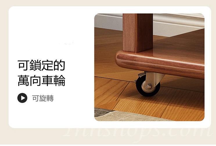 (陳列品一個 $799)  日式實木橡 可移動實木掛衣架全身鏡衣櫃*80/100/120cm (IS8883)