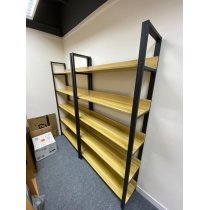 陳列品一個$499，全白色，W80*D30*H106CM書架 置物架 展示陳列架 屏風*可訂造呎吋 60cm/80cm/100/120cm (IS5457)