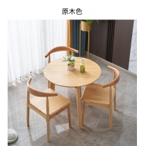 日式實木橡木 小圓枱 餐枱 餐椅組合60/70/80/90/100/120/130cm (IS8828)