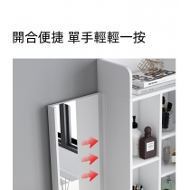北歐 帶鎖梳妝台 書桌 送妝凳90cm-125cm（IS8861）