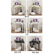 時尚系列 學校傢私迷你轉角電腦桌 弧形書枱80cm（IS8868）