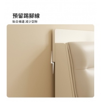 北歐品味系列 軟靠背 雙人油壓床(不包床褥) 156/186*219.8*108cm (IS8878)