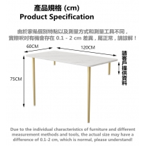 岩板 窗台書枱/電腦台/高低腳桌子 100/120/140cm (IS8888)