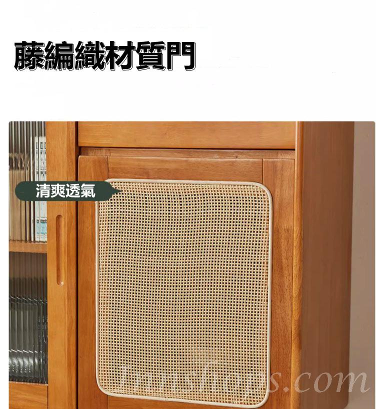 日式實木橡木 餐邊櫃儲物櫃*125cm (IS8932)