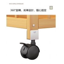 楠竹超窄移動置物架 小推車 40cm/50cm/60cm(IS7958)