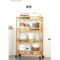 楠竹超窄移動置物架 小推車 40cm/50cm/60cm(IS7958)