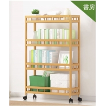 楠竹超窄移動置物架 小推車 40cm/50cm/60cm(IS7958)