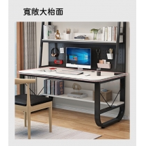 時尚 學校傢私洞洞板 書架 書枱 電腦枱(黑色架) 80/100/120/140/160cm (IS8896)