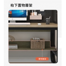 時尚 學校傢私洞洞板 書架 書枱 電腦枱(黑色架) 80/100/120/140/160cm (IS8896)