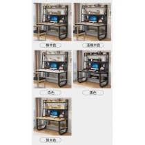時尚 學校傢私洞洞板 書架 書枱 電腦枱(黑色架) 80/100/120/140/160cm (IS8896)