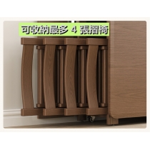 日式實木橡木 多功能餐邊櫃/伸縮摺疊餐枱 蝴蝶枱 /餐椅 組合120/130cm (IS8909)