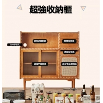 日式實木橡木 餐邊櫃儲物櫃*125cm (IS8932)