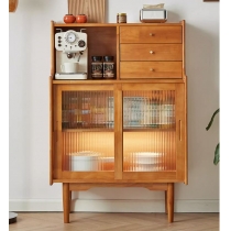 日式實木橡木 餐邊櫃儲物櫃*85cm (IS8933)