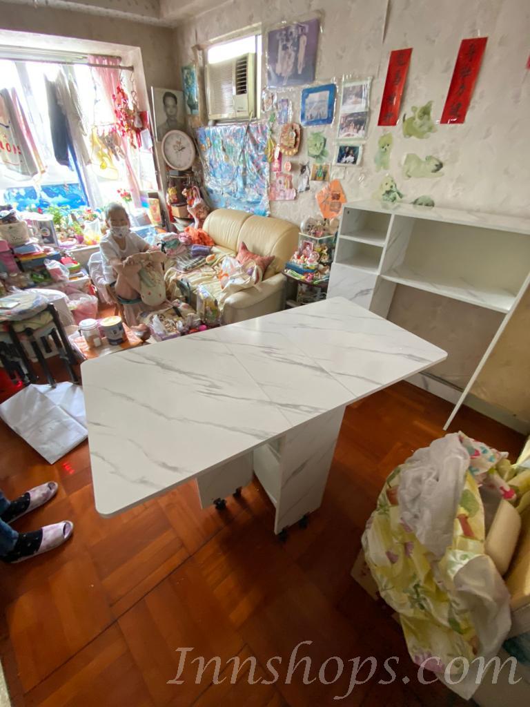 時尚系列 伸縮餐桌*120/140cm (IS6075)