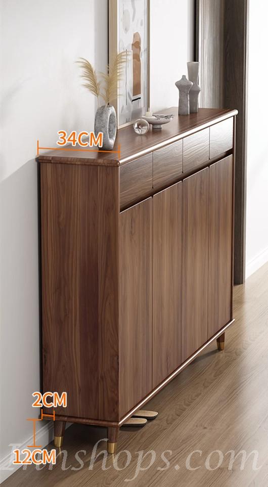 北歐胡桃木色 鞋櫃/儲物櫃 50/60/70/80/100/120/140/160cm（IS7711)