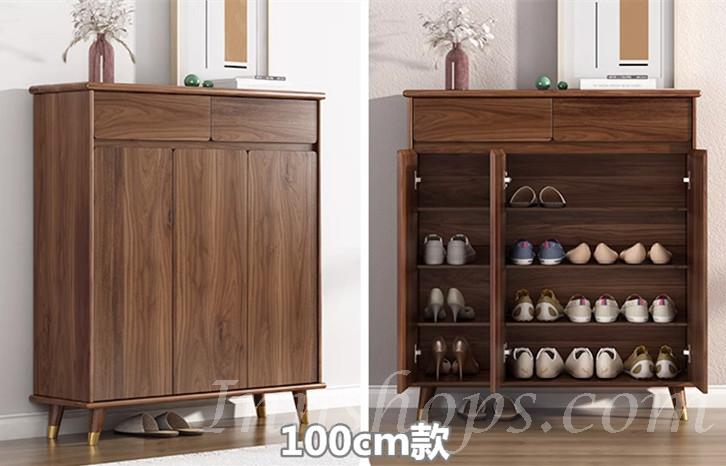 北歐胡桃木色 鞋櫃/儲物櫃 50/60/70/80/100/120/140/160cm（IS7711)