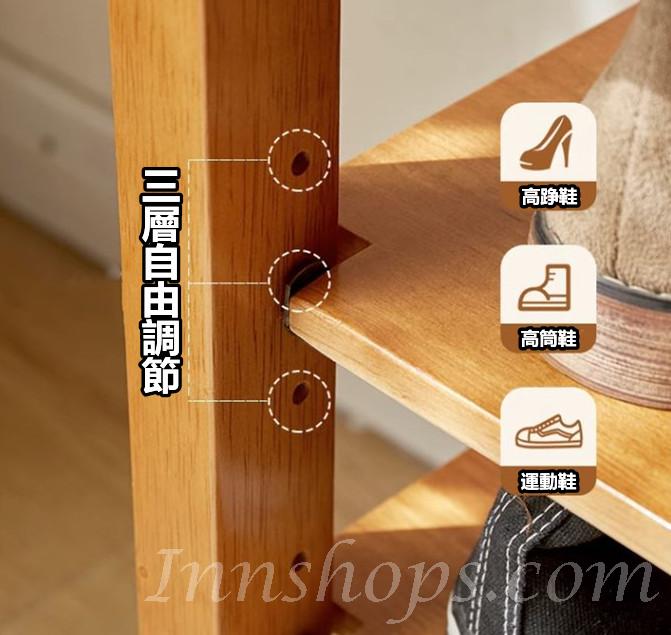 日式實木橡木 學校傢私換鞋凳/門口鞋架 60/80/100/120cm (IS8959)