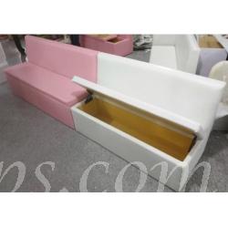 兒童皇國 學校傢私 幼稚園/playgroup 多功能收納梳化/椅子 100cm 學校傢俬(IS8967)