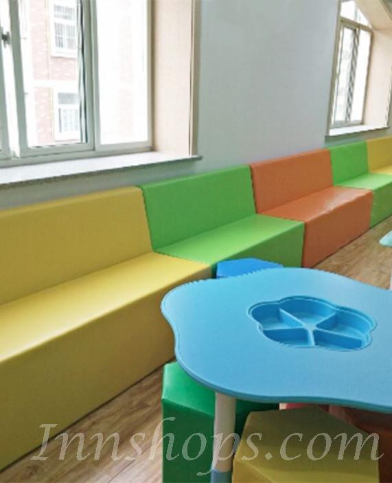 兒童皇國 學校傢私 幼稚園/playgroup 多功能收納梳化/椅子 100cm 學校傢俬(IS8967)