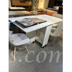 (陳列品) 折合餐枱 28*75*77CM 雪山白 (IS0886)