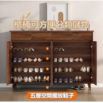 北歐胡桃木色 鞋櫃/儲物櫃 50/60/70/80/100/120/140/160cm（IS7711)