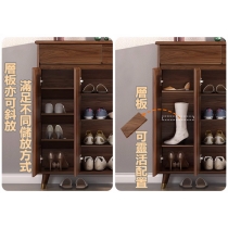 北歐胡桃木色 鞋櫃/儲物櫃 50/60/70/80/100/120/140/160cm（IS7711)