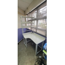 時尚系列學校家具 轉角L型 書桌書架組合 電腦台 120/140/160/180cm (IS8420)