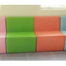兒童皇國 學校傢私 幼稚園/playgroup 多功能收納梳化/椅子 100cm 學校傢俬(IS8967)