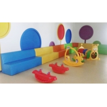 兒童皇國 學校傢私 幼稚園/playgroup 多功能收納梳化/椅子 100cm 學校傢俬(IS8967)