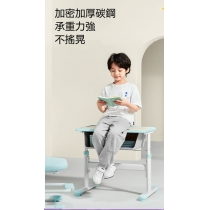 只有陳列品 兒童學習桌椅套裝可升降書枱60cm（IS8969）