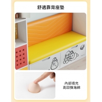 兒童皇國 學校傢私 卡通 多功能書櫃 沙發矮櫃59.7*41.4*140.9/118*40*70.5cm (IS8977)