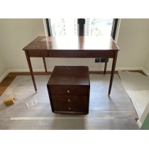 北歐實木白蠟木 書枱 電腦枱 100/120cm (IS8763)