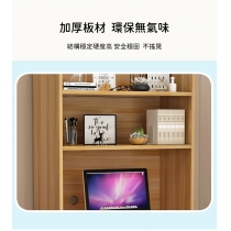 (陳列品 全白 50cm $699) 時尚系列 連書架 摺疊 書枱 電腦枱50cm/80cm(IS8456)