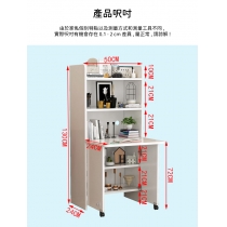 (陳列品 全白 50cm $699) 時尚系列 連書架 摺疊 書枱 電腦枱50cm/80cm(IS8456)