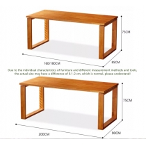 日式實木橡木 實木桌餐桌 餐椅120cm/140/150cm/160cm/180cm/200cm(IS8985)