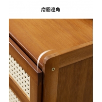 楠竹系列 床頭櫃 置物櫃 (三櫃桶) 42x31x50cm (IS8993)