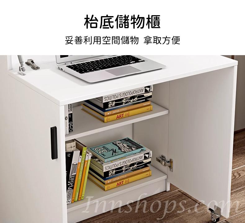 時尚系列 摺疊 書枱 電腦枱 書櫃 70/80*80*190cm,80/100*30*190cm (IS1113)