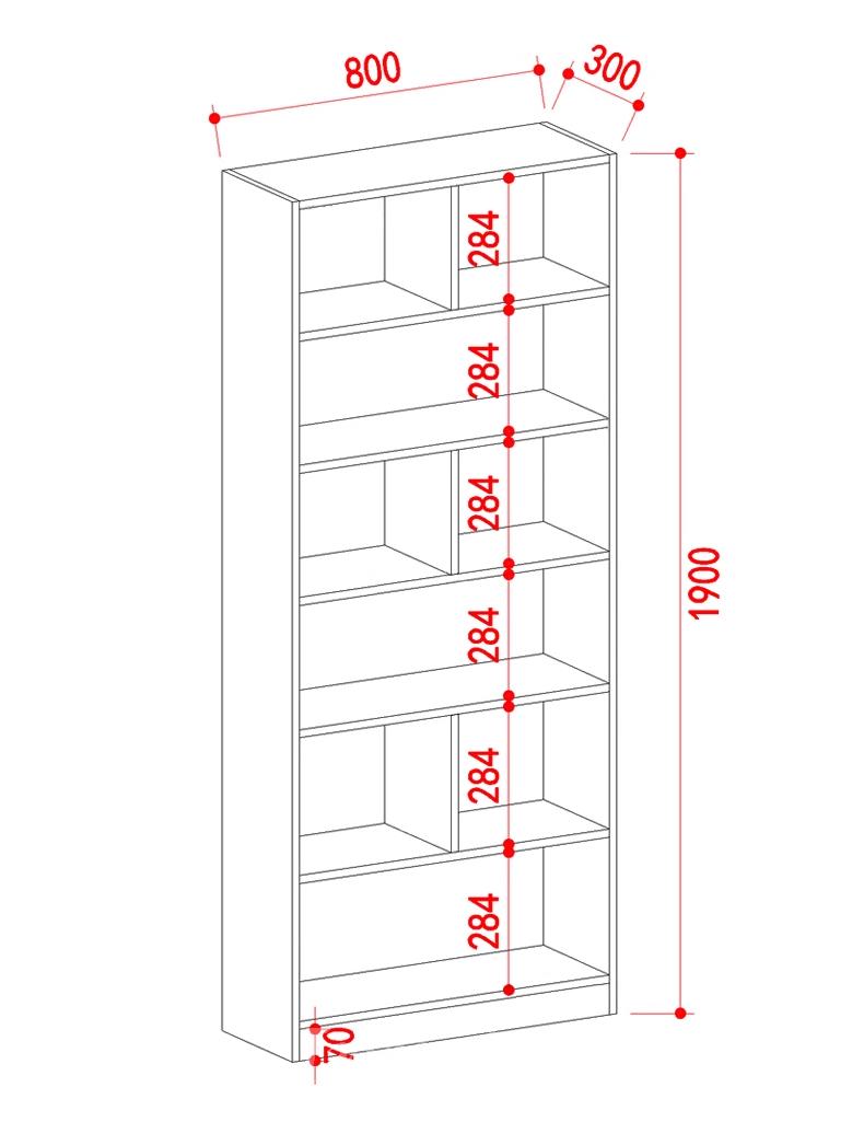 時尚系列 摺疊 書枱 電腦枱 書櫃 70/80*80*190cm,80/100*30*190cm (IS1113)