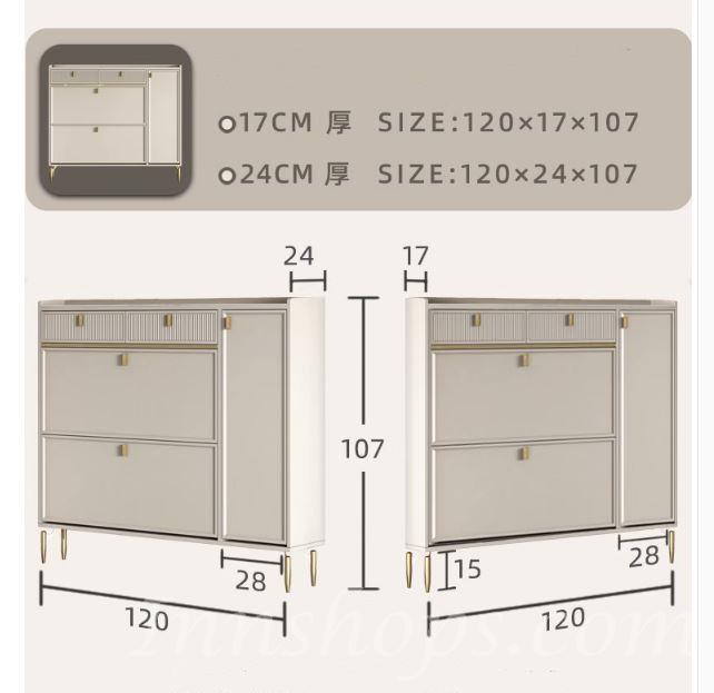 意式氣派 超薄超窄岩板門口鞋櫃*60/70/80/90/100/120cm (IS7581)