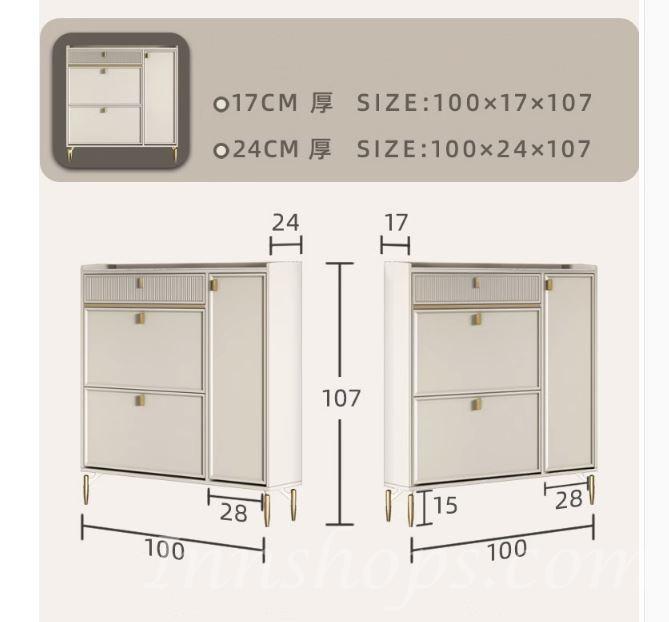 意式氣派 超薄超窄岩板門口鞋櫃*60/70/80/90/100/120cm (IS7581)