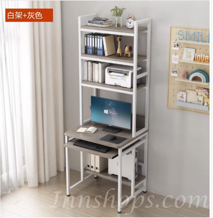 時尚系列 生態板小型電腦桌 帶書架*60/70/80cm (IS8017)