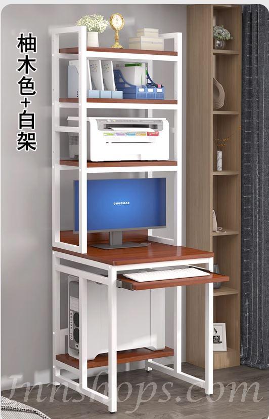 時尚系列 生態板小型電腦桌 帶書架*60/70/80cm (IS8017)
