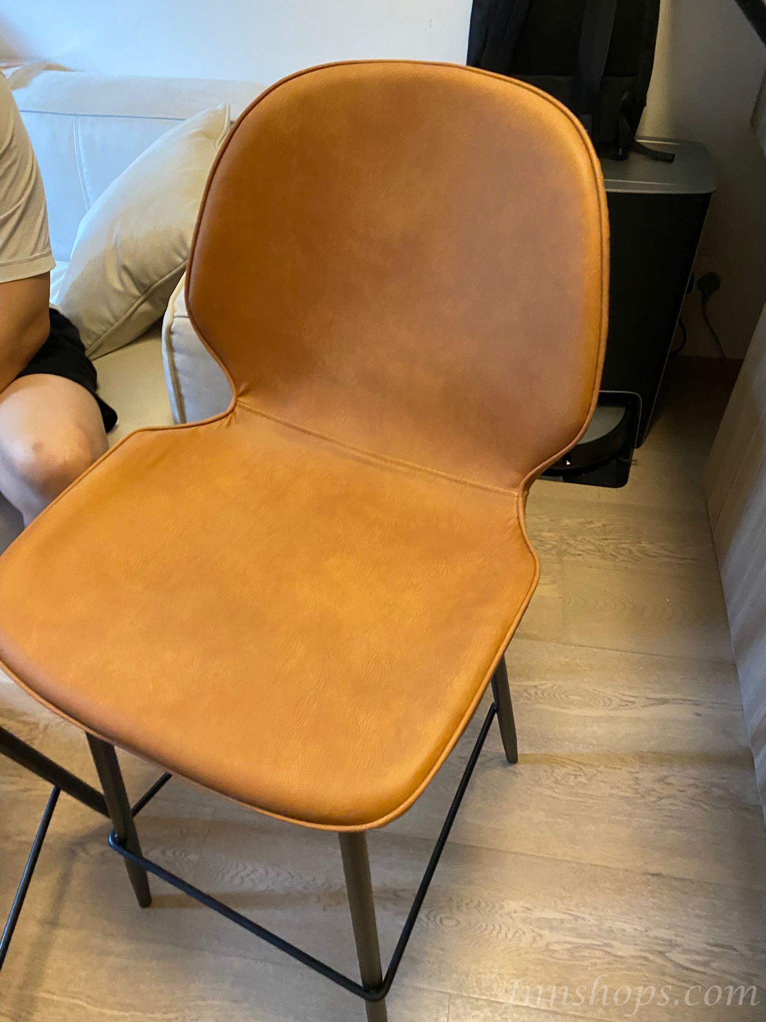 北歐格調·摩登·品味系列 吧椅 高腳椅咖啡廳 靠背高腳凳 bar chair 41cm (IS8281)