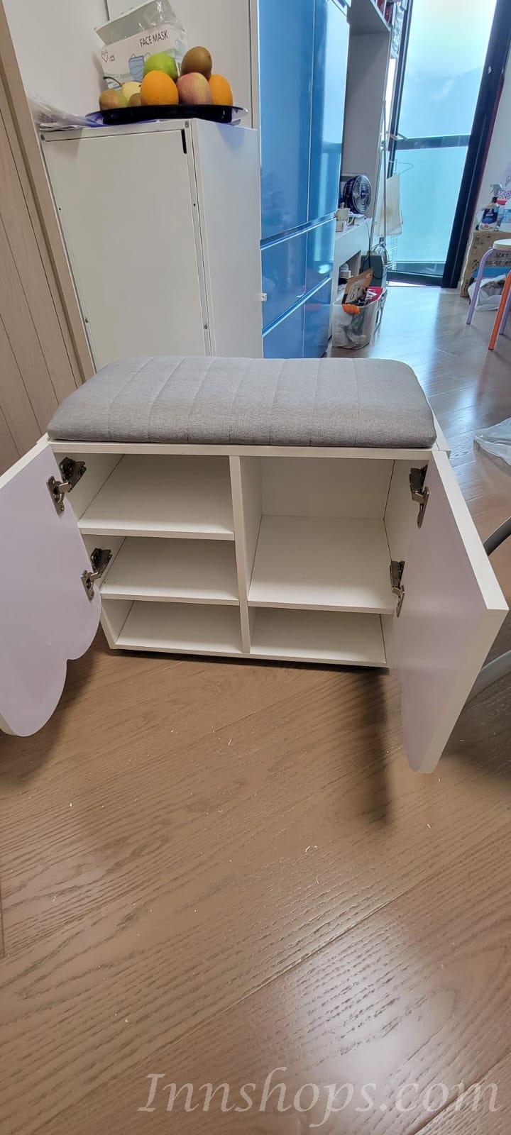 田園純白.象牙白系列 換鞋凳 60/80/100cm (IS8848)