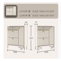 意式氣派 超薄超窄岩板門口鞋櫃*60/70/80/90/100/120cm (IS7581)