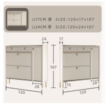 意式氣派 超薄超窄岩板門口鞋櫃*60/70/80/90/100/120cm (IS7581)