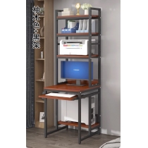 時尚系列 生態板小型電腦桌 帶書架*60/70/80cm (IS8017)